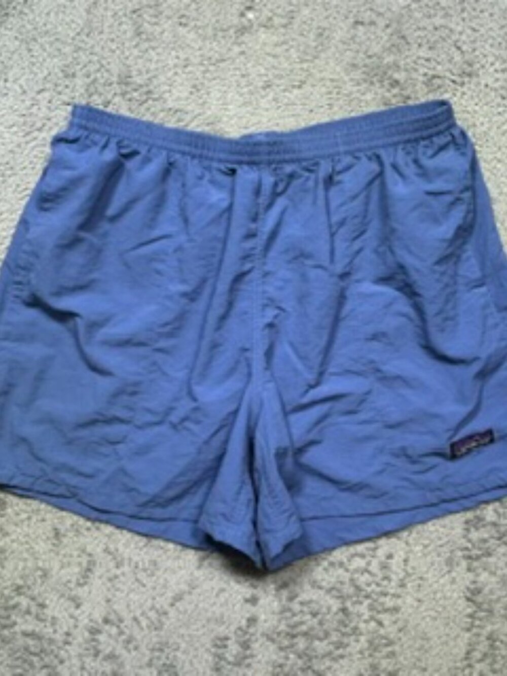Patagonia Baggies Shorts Men’s L Blue 4" Inseam Liner Pockets Drawstring 57017